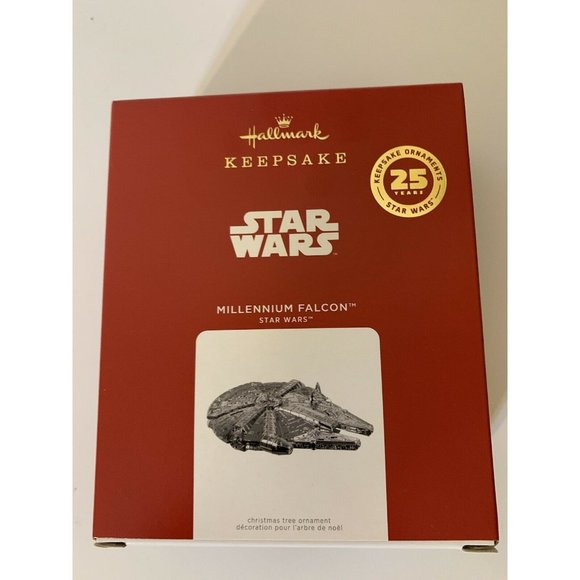 New 2021 Hallmark Keepsake Ornament Star Wars 25‎ Years MILLENNIUM FALCON… - Picture 3 of 10